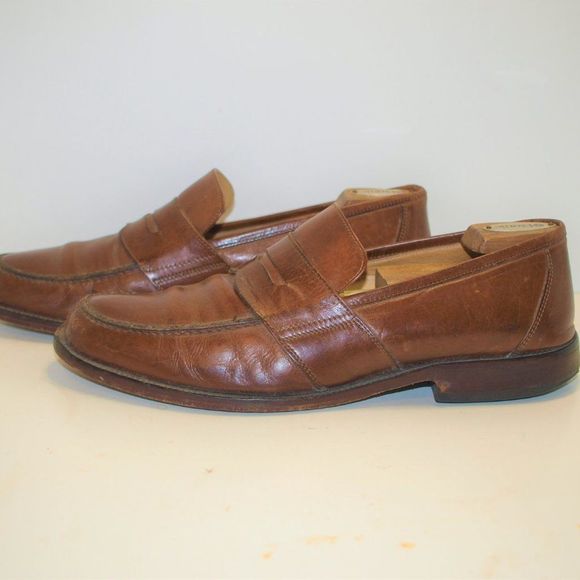 VintageJohnston &‎ Murphy Brown Leather Loafers 9.5 main image 8